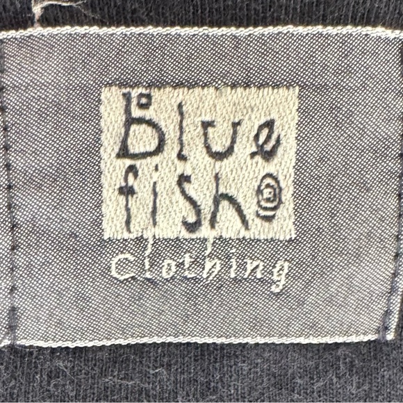 BLUE FISH Lagenlook  Airy Cotton Tie-Back Tunic Top Cover Pockets - Picture 10 of 12